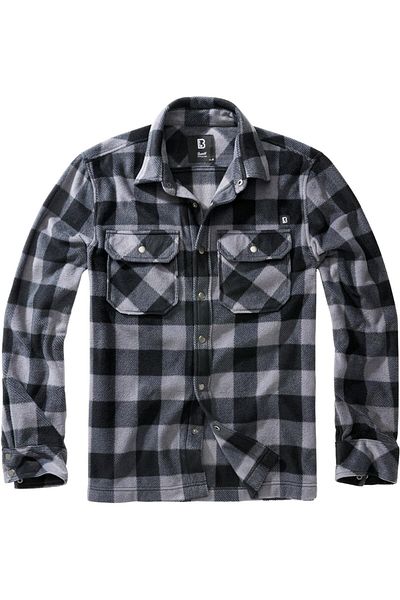 Brandit Herren Jeff Fleece Shirt Long Sleeve