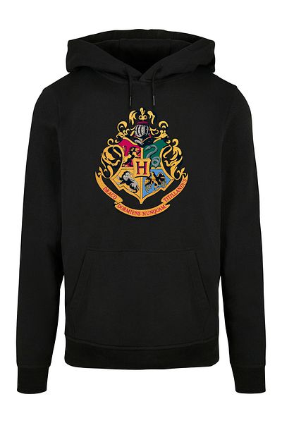 F4NT4STIC Damen Harry-potter-hogwarts-crest-gold With Ladies Basic Hoody