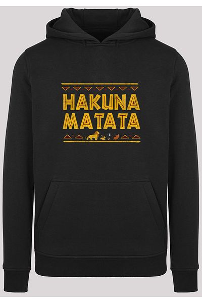 F4NT4STIC Herren Aslan Kral Hakuna Matata Ağır Kapşonlu