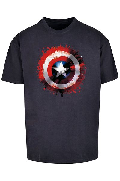 F4NT4STIC Herren Marvel Avengers Captain America Art Shield With Heavy Oversize Tee