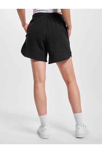Puma PUMA Schwarze Downtown-Kurzhose mit hoher Taille