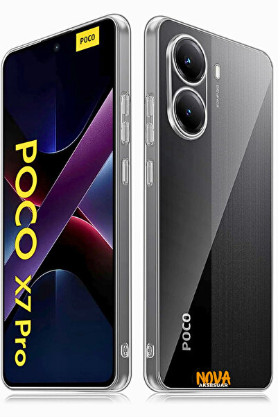 cepmoda XİAOMİ POCO X7 PRO - Clear ince Şeffaf Kapak Saydam Silikon Telefon K...