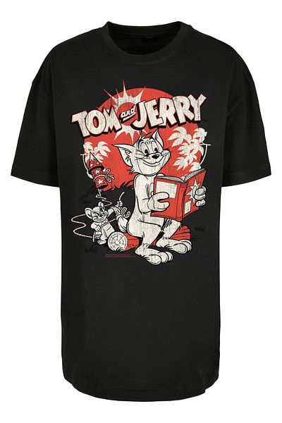 F4NT4STIC Herren Tom And Jerry Rocket Prank With Heavy Oversize Tee