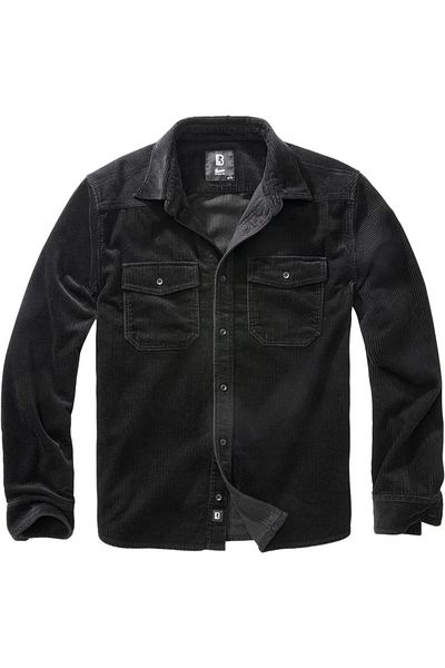 Brandit Herren Corduroy Classic Shirt Long Sleeve