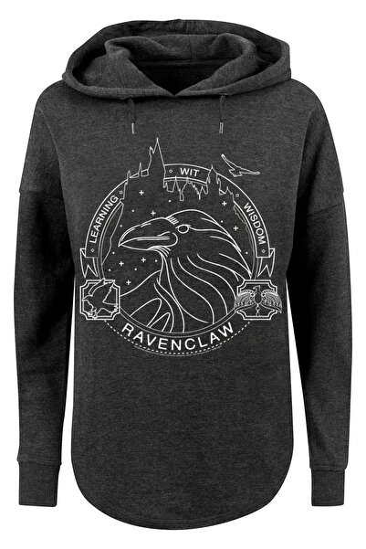 F4NT4STIC Damen Harry Potter Ravenclaw Seal with Ladies Oversized Hoody