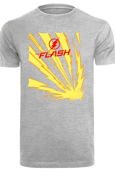 F4NT4STIC Herren Dc Comics The Flash Lightning Bolts And Flash With T-shirt Round Neck