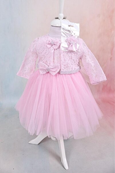 Sedefinokids kız bebek bolerolu elbise