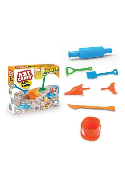 Art Craft Beach Sand Set for Children 500 Grams 6 Pieces