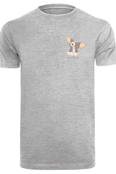 F4NT4STIC Herren Gizmo Chest -blk und Gremlins mit Rundhalsausschnitt T-Shirt