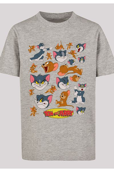 F4NT4STIC Kinder Tom And Jerry Many Faces And Tom And Jerry With Kids Basic Tee