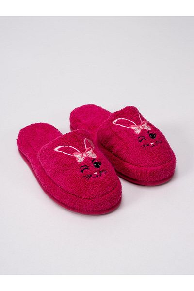 Ender Home Rabbit Embroidered Children's Towel Slippers