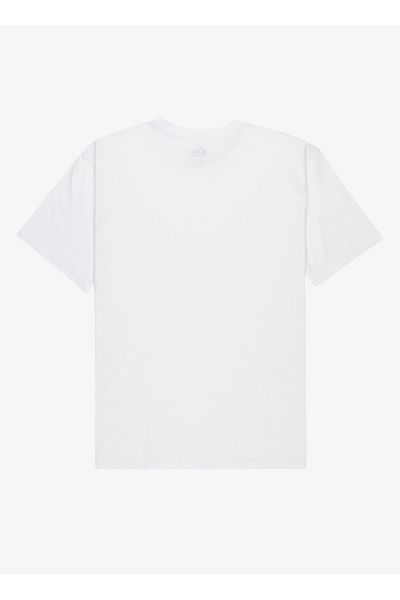Quiksilver Eqyzt07711 Basic Ss Tee Young Men White Crew Neck Regular Fit Men's T-Shirt