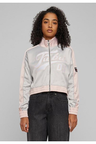 FUBU Damen Fw221-012-1 Satin Track Transition Jacket