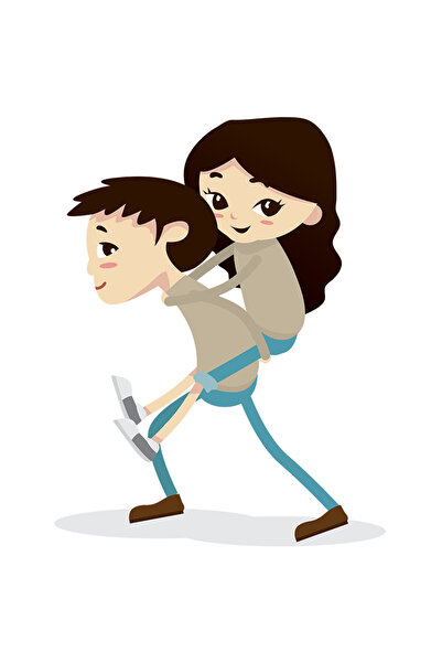 StoryGift Romania Sticker Adeziv 90CM Cu Relatie, Cuplu, Dragoste, cu Margini...