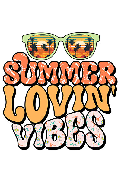 StoryGift Romania Sticker Eticheta 50CM cu mesajul "Summer lovin' vibes", var...