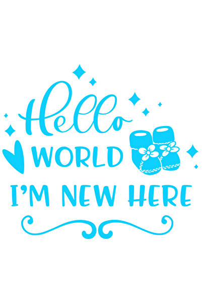 StoryGift Romania Sticker Autocolant 70CM Exterior pentru nou-nascuti cu mesa...