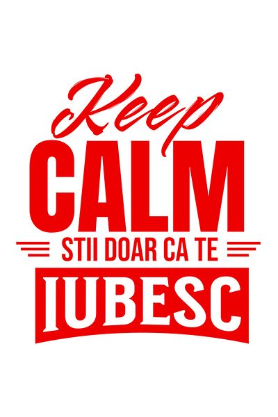 StoryGift Romania Sticker Eticheta 50CM cu Mesaj Haios Romantic Text Keep Calm Stii Doar Ca Te Iubesc, Dragoste,