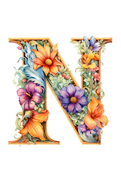 StoryGift Romania Sticker Cu Litera "n", Ilustratie, Pentru Copii, Scoala, El...