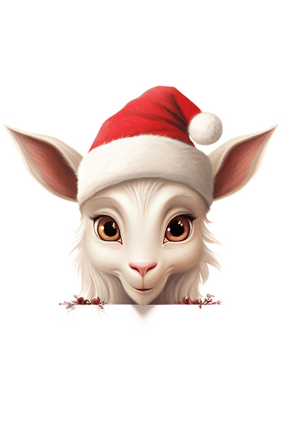 StoryGift Romania Sticker Adeziv 90CM cu un iedut care poarta o caciula de Cr...