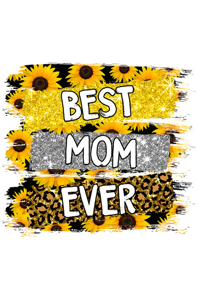StoryGift Romania Sticker Eticheta 40CM cu mesajul "Best mom ever", cea mai b...