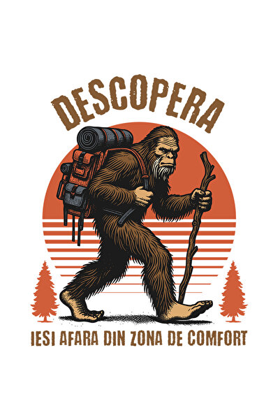 StoryGift Romania Sticker Eticheta 40CM Adeziv animal in aventura munte descopera zona de comfort cu Margini Alb