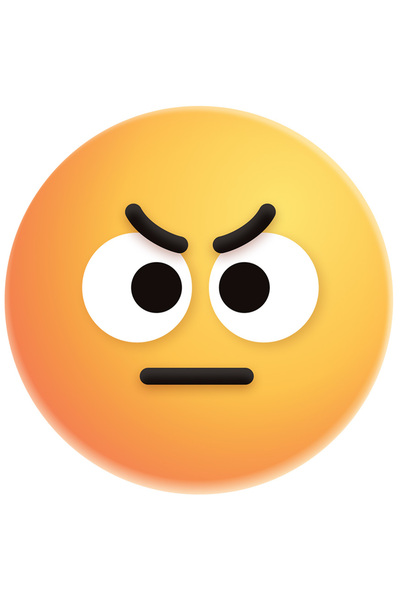 StoryGift Romania Sticker Adeziv 90CM Cu Emoticon, Emoji, Suparat, Ochi, cu M...