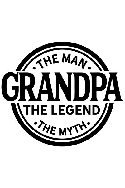 StoryGift Romania Sticker Eticheta 40CM Cu Text In Engleza The Man Grandpa Th...