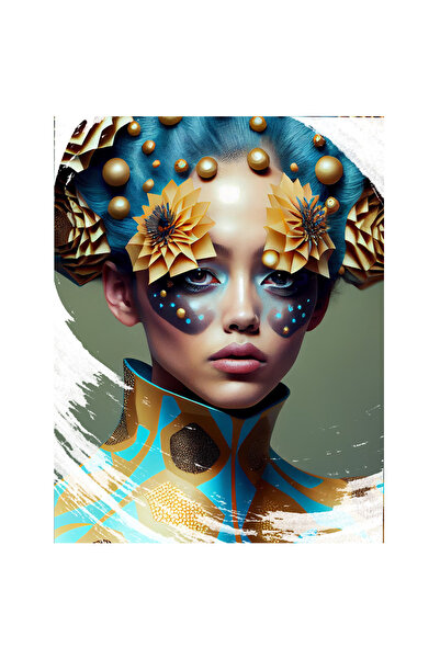 StoryGift Romania Sticker Autocolant 70CM Cu Portret Regina Carnavalului Par ...