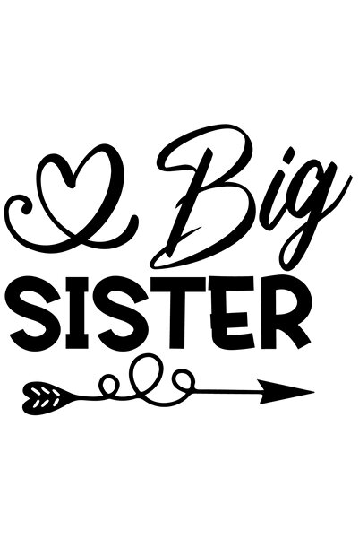 StoryGift Romania Sticker Exterior cu inimioara pentru o sora mai mare respec...