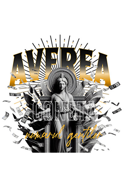 StoryGift Romania Sticker Adeziv 90CM Adeziv statuie femeie averea se masoara in numarul de genti cu Margini Alb