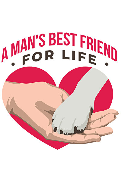 StoryGift Romania Sticker Eticheta 50CM Cu Mesajul Romantic A Man's Best Frie...