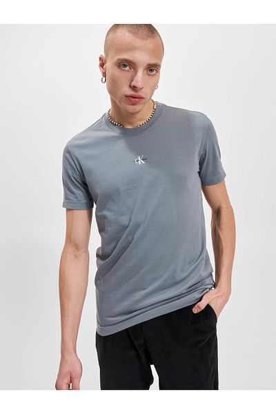 Calvin Klein Herren Jeans Micro Monologo Jeans T-shirt
