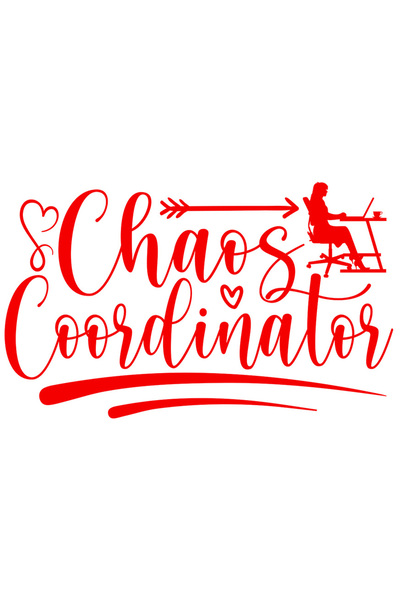 StoryGift Romania Sticker Autocolant 30CM Exterior cu textul "Chaos coordinat...