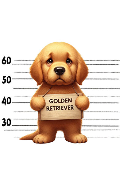 StoryGift Romania Sticker Adeziv 90CM cu Golden Retriever, caine, animal de c...
