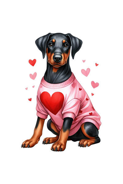 StoryGift Romania Sticker Autocolant 70CM cu un catel Rottweiler, ilustratie,...