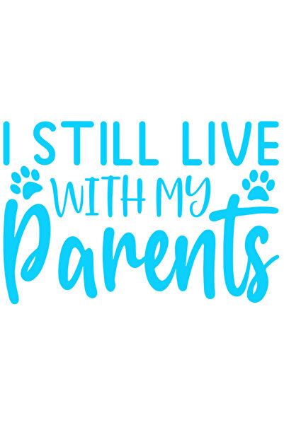 StoryGift Romania Sticker Eticheta 40CM Exterior cu labute si textul "Eu inca...