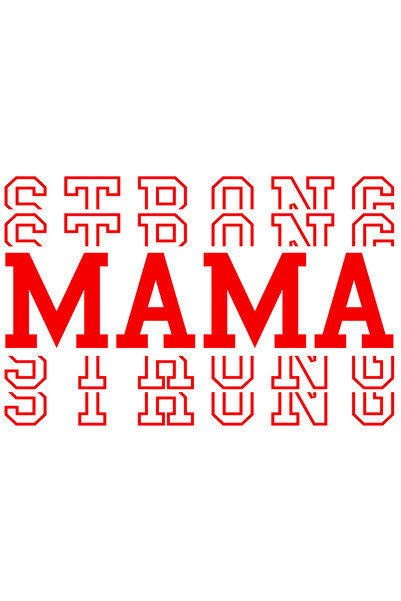 StoryGift Romania Sticker Autocolant 70CM Exterior cu mesajul "Strong mama" -...
