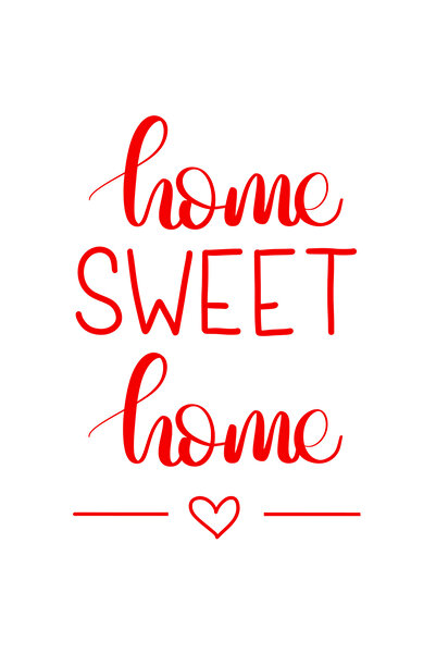 StoryGift Romania Sticker Eticheta 40CM Exterior cu inimioara si textul "Home...