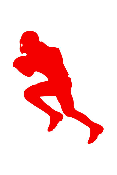 StoryGift Romania Sticker Eticheta 50CM Exterior cu un jucator de fotbal amer...