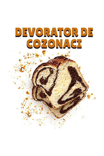 StoryGift Romania Sticker Adeziv 90CM Adeziv devorator de cozonaci felie gust...