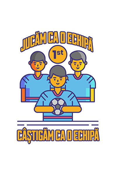 StoryGift Romania Sticker Autocolant 70CM Adeziv Echipa de fotbal text jucam ...