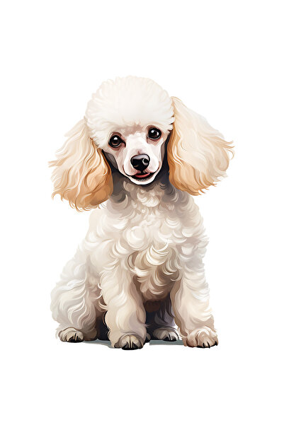 StoryGift Romania Sticker Autocolant 70CM cu un catel cu blana alba, ilustrat...