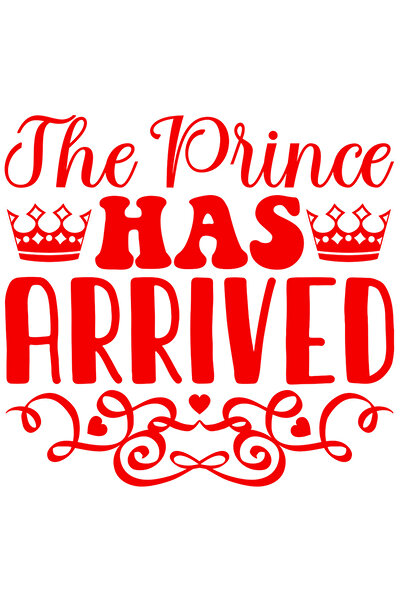 StoryGift Romania Sticker Exterior Cu Textul In Engleza "the Prince Has Arrived" - Printul A Sosit , Vinyl R