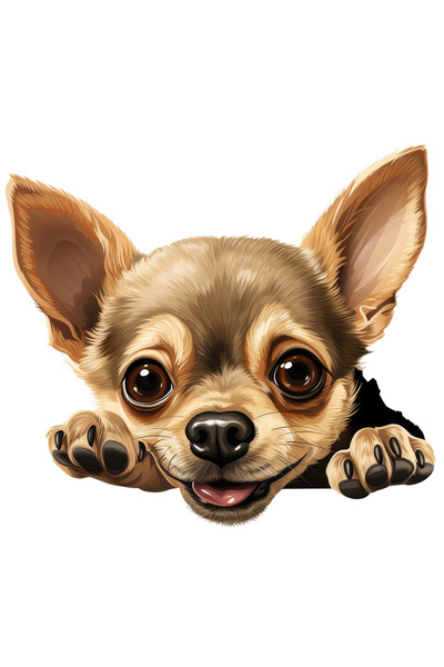 StoryGift Romania Sticker Autocolant 70CM cu un catel jucaus, ilustratie, are...