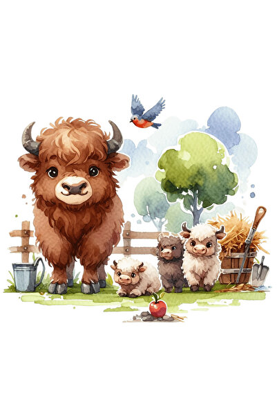 StoryGift Romania Sticker Eticheta 40CM cu mai multi zimbri, ilustratie, pasa...