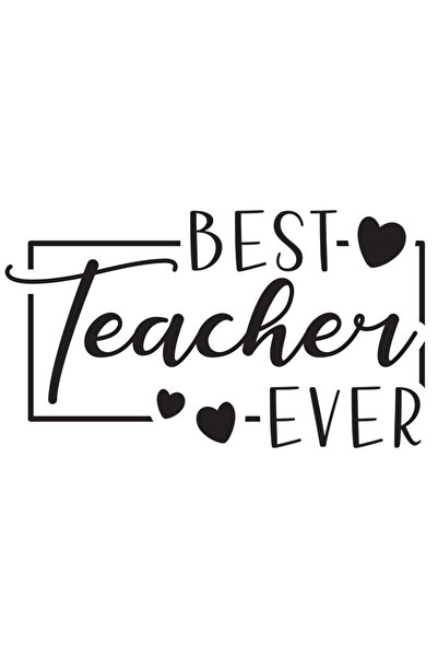 StoryGift Romania Sticker Autocolant 70CM Cu Text In Engleza Best Teacher Eve...