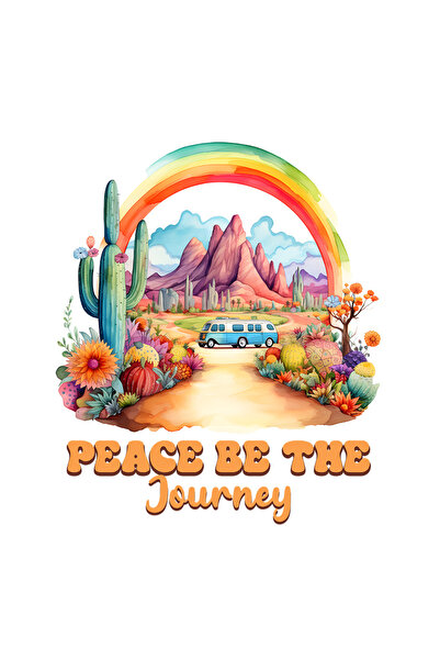 StoryGift Romania Sticker Eticheta 40CM cu mesajul "Peace be the journey", st...