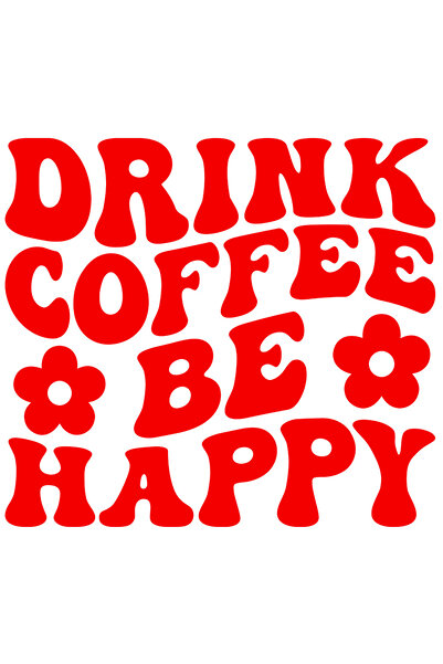 StoryGift Romania Sticker Adeziv 90CM Exterior cu floricele si textul "Bea ca...