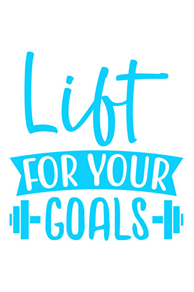 StoryGift Romania Sticker Exterior cu haltera si mesaj motivational in englez...