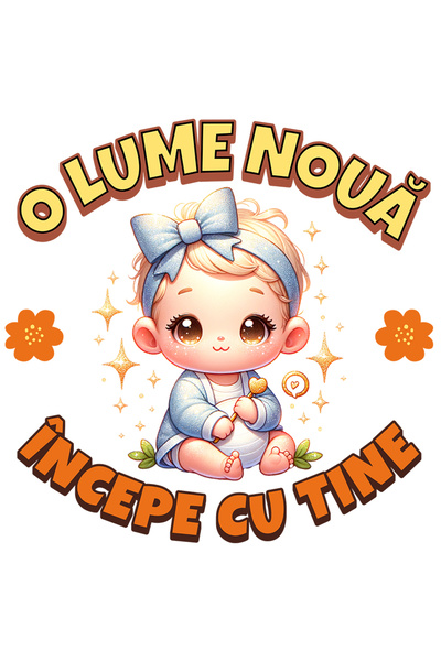 StoryGift Romania Sticker Autocolant 70CM Adeziv O lume noua incepe cu tine, ...